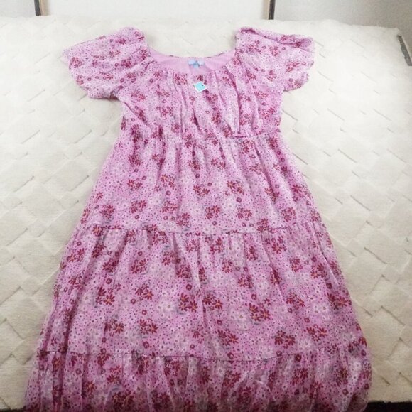 Draper James Tiered Maxi Dress Womens 2XL Floral Multi Color - Picture 1 of 11